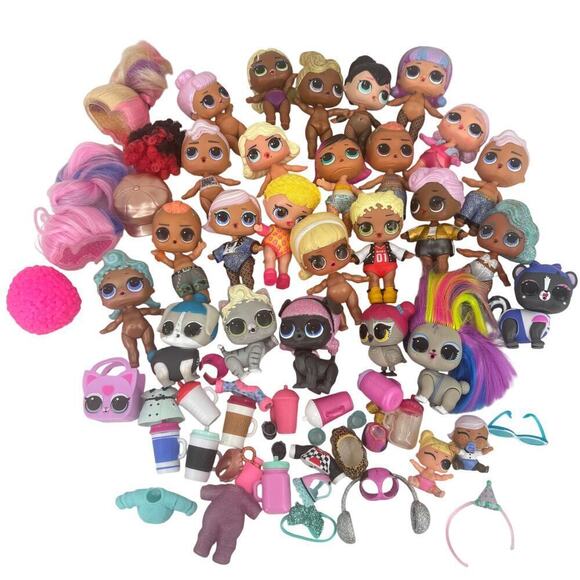 L.O.L. Surprise! Other - LOL Surprise Dolls Babies Pets Accessories Variety Lot over 50 Pieces‎ MGA OMG